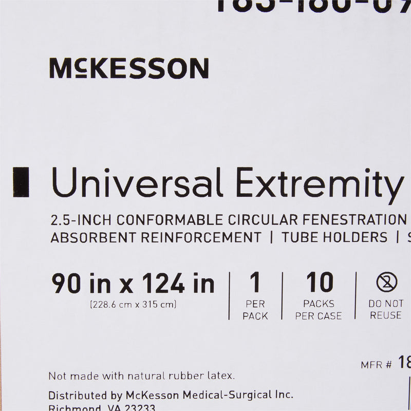 McKesson Sterile Universal Extremity Orthopedic Drape, 90 W x 124 L Inch, 1 Case of 10 (Procedure Drapes and Sheets) - Img 7