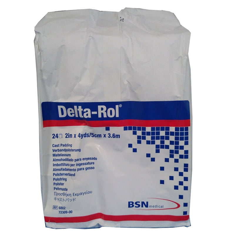 Delta-Rol® White Acrylic Undercast Cast Padding, 2 Inch x 4 Yard, 1 Bag of 24 (Casting) - Img 1