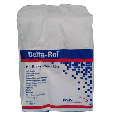 Delta-Rol® White Acrylic Undercast Cast Padding, 2 Inch x 4 Yard, 1 Case of 72 (Casting) - Img 1