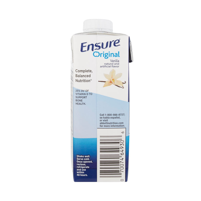 Ensure® Vanilla Oral Supplement, 8 oz. Carton, 1 Each (Nutritionals) - Img 2