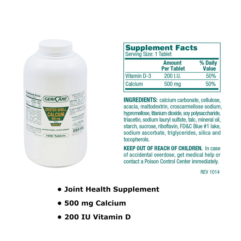 Geri-Care® Calcium / Vitamin D Joint Health Supplement, 1 Bottle (Over the Counter) - Img 6