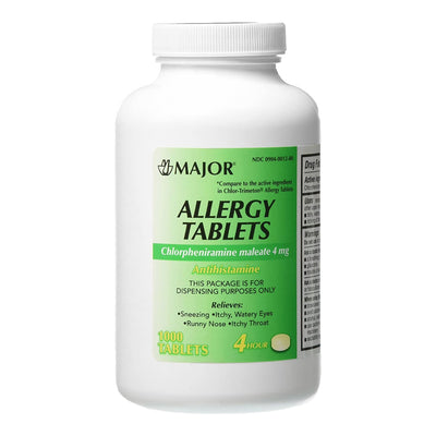 Major® Chlorpheniramine Maleate Allergy Relief, 1 Bottle (Over the Counter) - Img 1