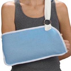 ARM SLING, FOAM PAD LTBLU MED (12/CS) (Immobilizers, Splints and Supports) - Img 1