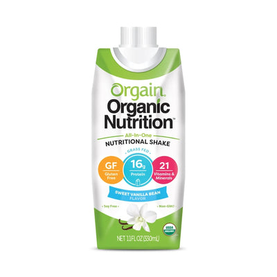 Orgain® Organic Vanilla Oral Supplement, 11 oz. Carton, 1 Pack of 4 (Nutritionals) - Img 2