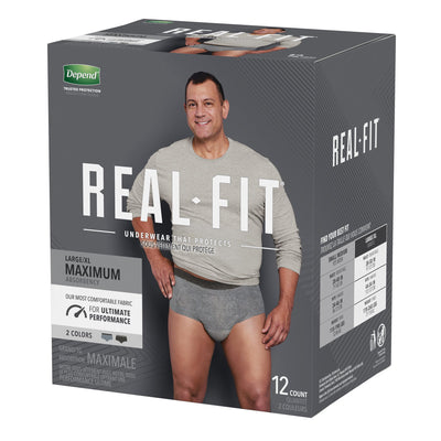 Depend® Real Fit® Maximum Absorbent Underwear, Large / Extra Large, 1 Case of 24 () - Img 3