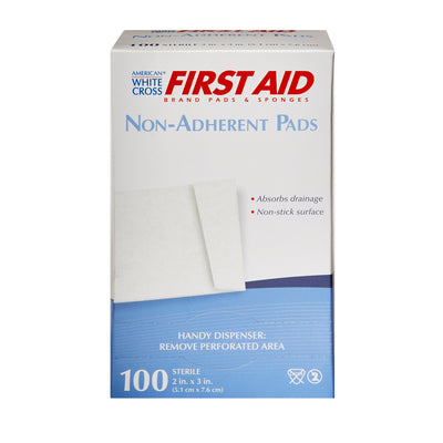 American® White Cross Non-Adherent Dressing, 2 x 3 Inch, 1 Box of 100 (General Wound Care) - Img 2