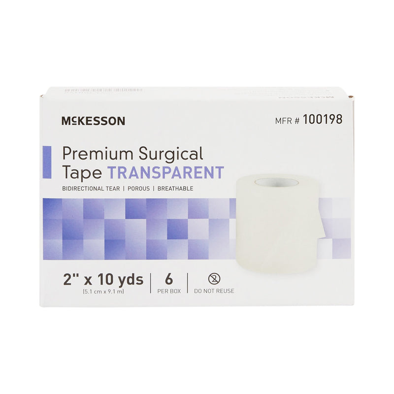 McKesson Paper Medical Tape, 1/2 Inch x 10 Yard, White, 1 Case of 240