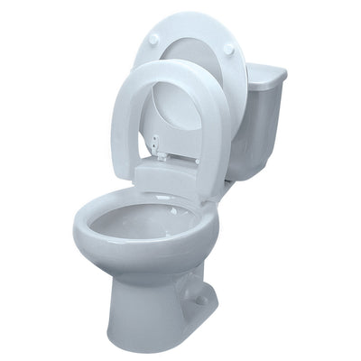 Maddak Tall-ette® Toilet Seat - Standard, Hinged, White, 350 lbs. Capacity, 1 Each (Raised Toilet Seats) - Img 3