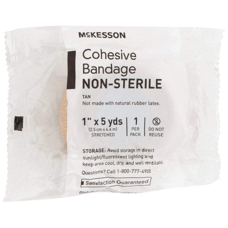McKesson Self-adherent Closure Cohesive Bandage, 1 Inch x 5 Yard, 1 Case of 30 (General Wound Care) - Img 3
