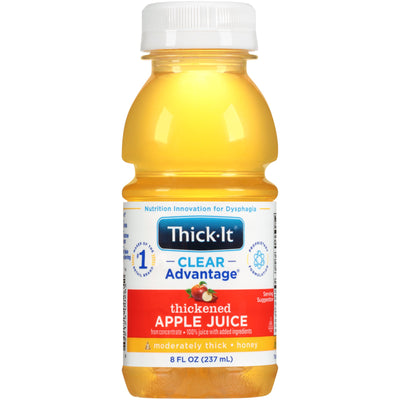 Thick-It® Clear Advantage® Honey Consistency Apple Thickened Beverage, 8 oz. Bottle, 1 Each (Nutritionals) - Img 1