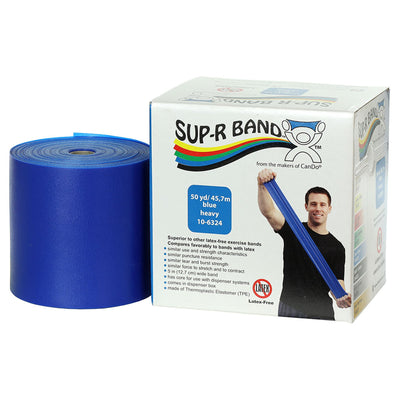 Sup-R Band® Exercise Resistance Band, Blue, 5 Inch x 50 Yard, Heavy Resistance, 1 Each (Exercise Equipment) - Img 1