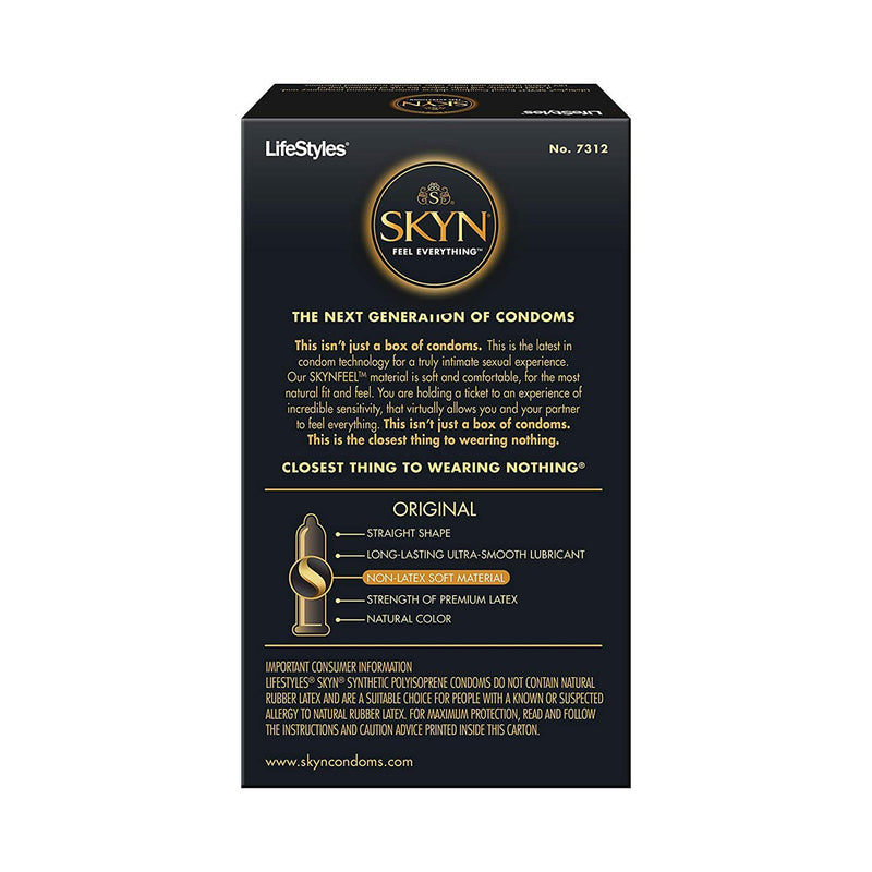 Lifestyles® Skyn® Polyisoprene Lubricated Condom, 1 Box of 12 (Over the Counter) - Img 2