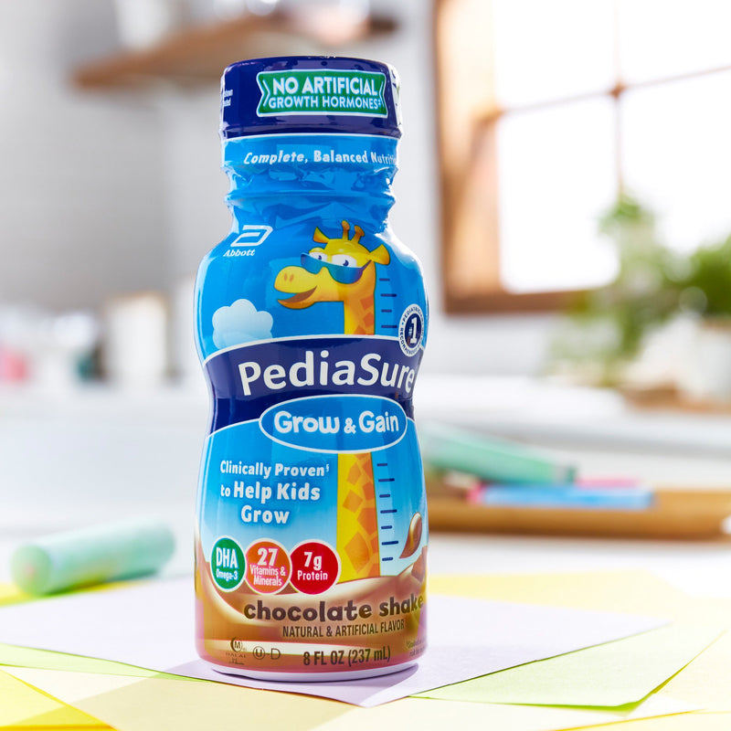 PediaSure® Grow & Gain Chocolate Pediatric Oral Supplement, 8 oz. Bottle, 1 Pack of 6 () - Img 8