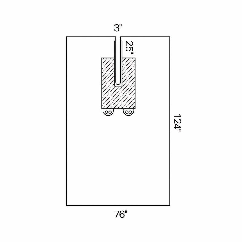 Halyard Sterile EENT Split Drape, 76 W x 124 L Inch, 1 Each (Procedure Drapes and Sheets) - Img 1