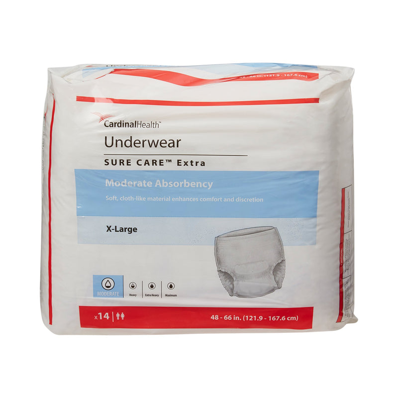 Simplicity Unisex Adult Disposable Underwear, Pull On, Moderate