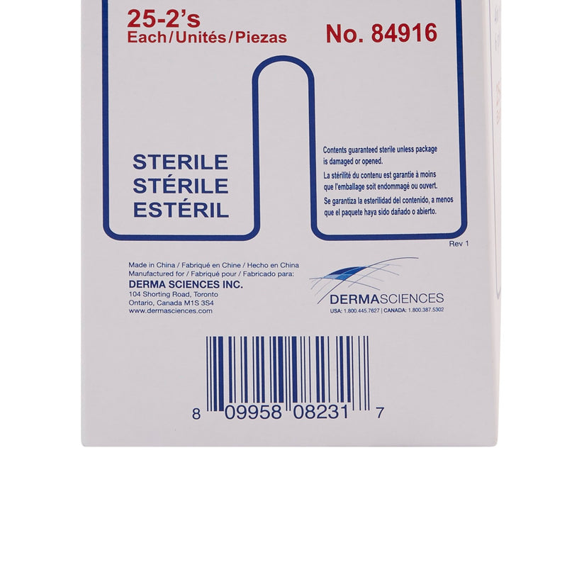 Dumex IV/Drain Split Dressing, 4 x 4 Inch, 1 Case of 300 (General Wound Care) - Img 3