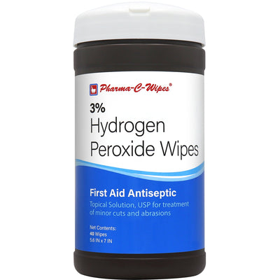 Pharma-C-Wipes® Hydrogen Peroxide Antiseptic, 1 Case of 6 (Over the Counter) - Img 1