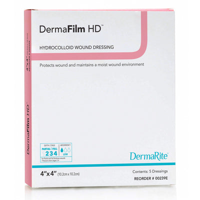 DermaFilm® HD Hydrocolloid Dressing, 4 x 4 Inch, 1 Each (Advanced Wound Care) - Img 1