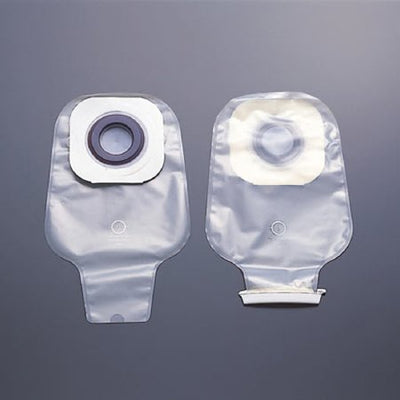 Karaya 5 One-Piece Drainable Transparent Colostomy Pouch, 12 Inch Length, 1½ Inch Stoma, 1 Box of 10 (Ostomy Pouches) - Img 1