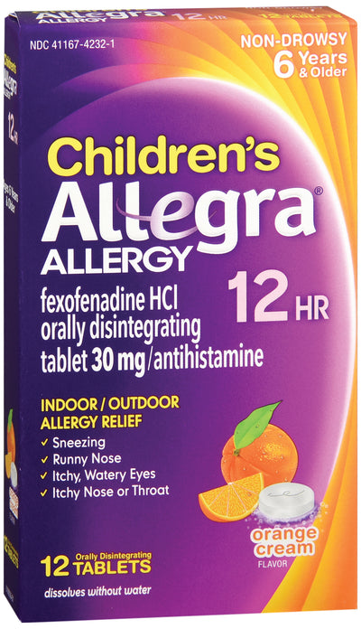 Children's Allegra® Fexofenadine HCl Children's Allergy Relief, 1 Each (Over the Counter) - Img 1