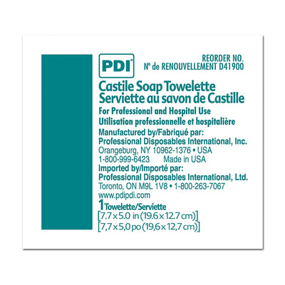 PDI® Scented Castile Soap Towelettes, Individual Packet, 1 Each (Skin Care) - Img 3