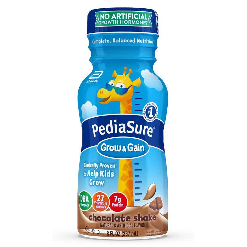 PediaSure® Grow & Gain Chocolate Pediatric Oral Supplement, 8 oz. Bottle, 1 Pack of 6 () - Img 1