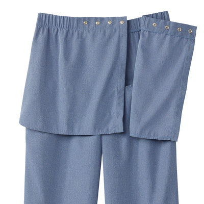 Silverts® Women's Open Back Gabardine Pant, Heather Chambary Blue, 3X-Large, 1 Each (Pants and Scrubs) - Img 4