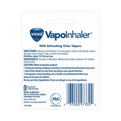 VapoInhaler™ Cold and Cough Relief, 1 Each (Over the Counter) - Img 2