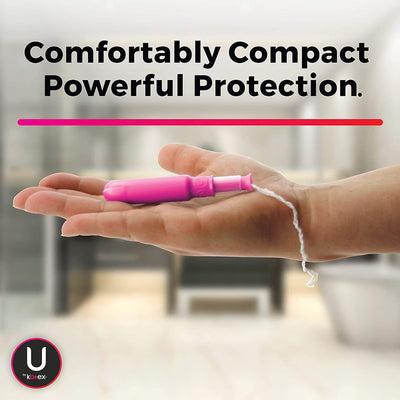 U By Kotex® Click® Compact Tampons, Regular, 1 Case of 128 (Feminine Protection) - Img 3