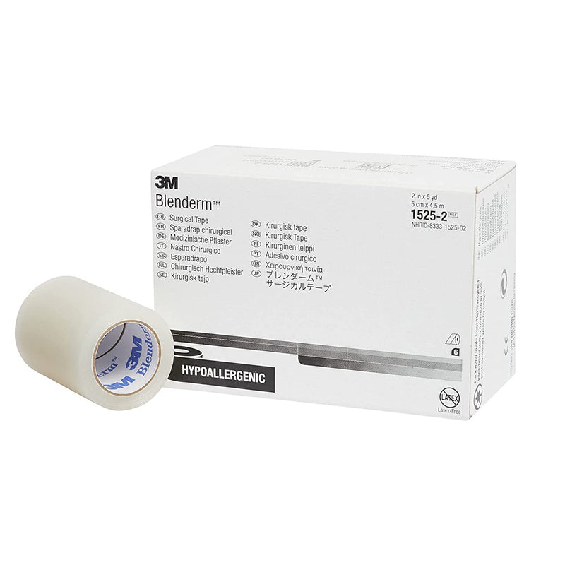 3M™ Blenderm™ Plastic Medical Tape, 2 Inch x 5 Yard, Transparent, 1 Case of 60 (General Wound Care) - Img 1