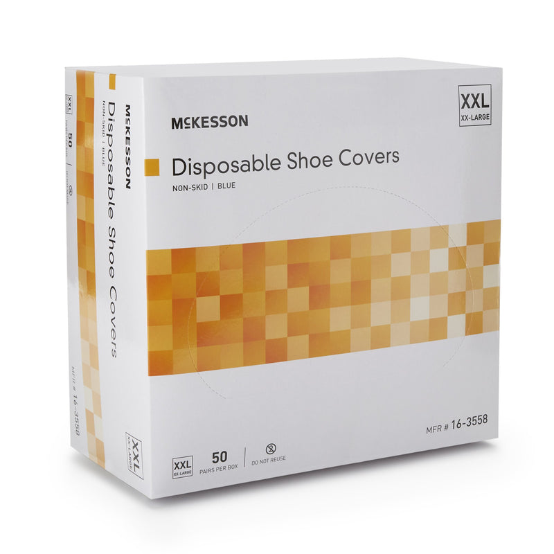 McKesson Shoe Covers, 2X-Large, Nonskid Sole, Blue, 1 Box (Shoe Covers) - Img 2