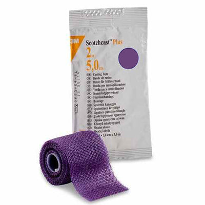 3M™ Scotchcast™ Plus Purple Cast Tape, 2 Inch x 4 Yard, 1 Case of 10 (Casting) - Img 1