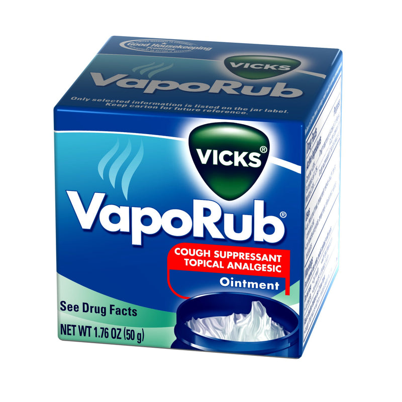 Vicks® VapoRub® Camphor / Menthol / Eucalyptus Oil Chest Rub, 1.76 oz., 1 Each (Over the Counter) - Img 1