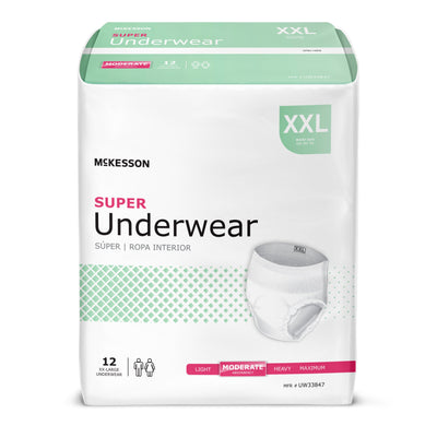 McKesson Super Underwear, 2X Large, 1 Bag of 12 () - Img 1