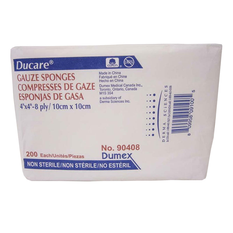 Ducare NonSterile USP Type VII Gauze Sponge, 4 x 4 Inch, 1 Pack of 200 (General Wound Care) - Img 3