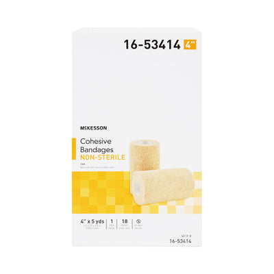 McKesson Self-adherent Closure Cohesive Bandage, 4 Inch x 5 Yard, 1 Case of 18 (General Wound Care) - Img 2