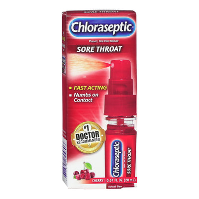 Chloraseptic® Phenol Sore Throat Relief, 20 mL spray bottle, 1 Each (Over the Counter) - Img 1