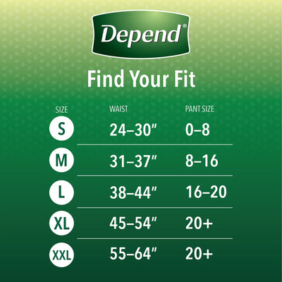 Depend® FIT-FLEX® Womens Absorbent Underwear, Medium, Tan, 1 Case of 36 () - Img 4