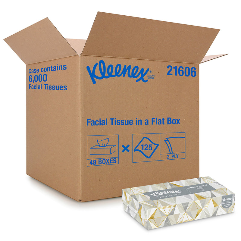 Kleenex® Facial Tissue, 125 Sheets per Box, 1 Case of 6000 (Facial Tissues) - Img 2