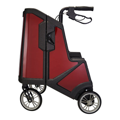 Tour 4 Wheel Rollator, 31 to 37 Inch Handle Height, Ruby Red, 1 Each (Mobility) - Img 6