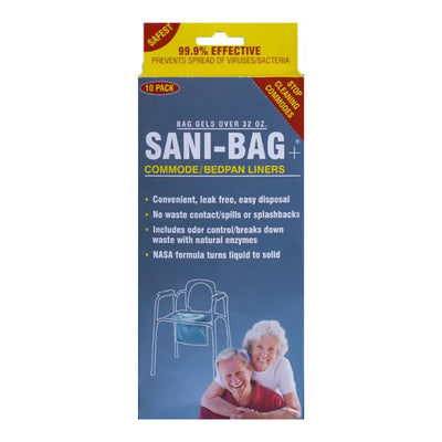 Sani-Bag+™ Commode Liner, 1 Pack of 10 (Ambulatory Accessories) - Img 2