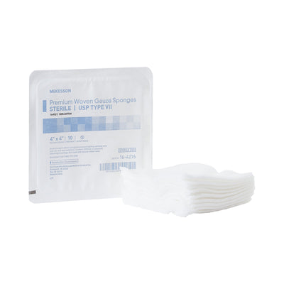 McKesson Sterile USP Type VII Gauze Sponge, 4 x 4 Inch, 1 Case of 72 (General Wound Care) - Img 1