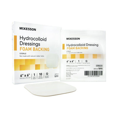McKesson Hydrocolloid Dressing, 6 x 6 Inch, 1 Box of 10 (Advanced Wound Care) - Img 5