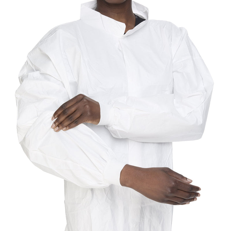 Contec® CritiGear ™ Cleanroom Frocks, Large, 1 Case of 30 (Coats and Jackets) - Img 5