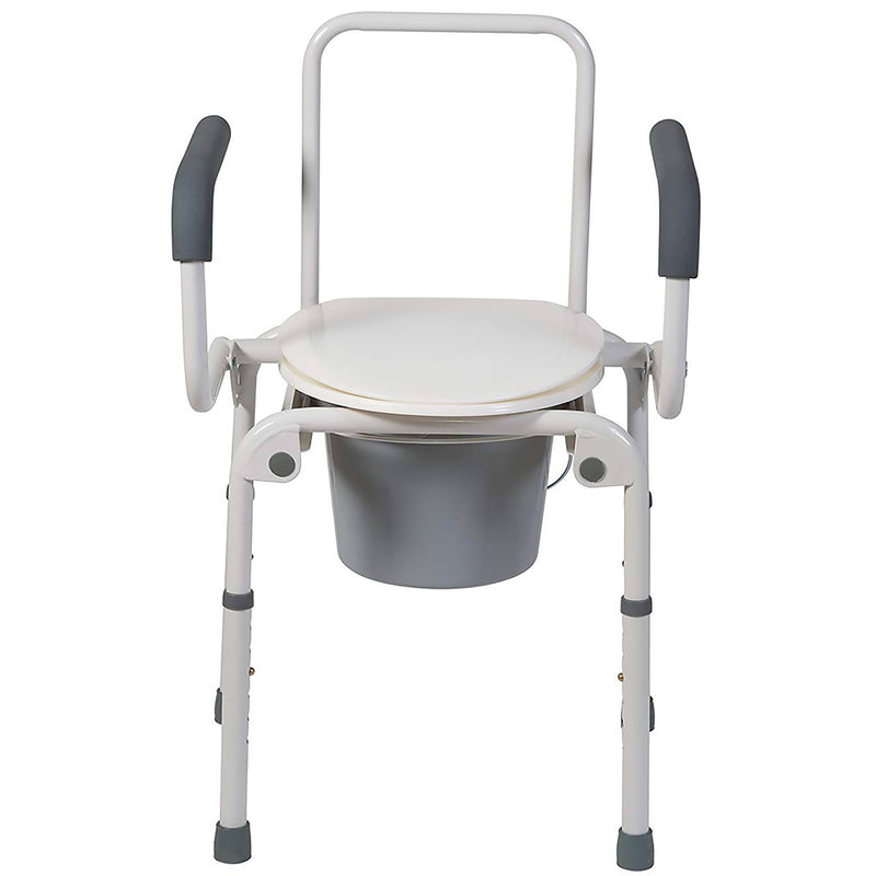 Mabis® Drop-Arm Steel Commode, 1 Each (Commode / Shower Chairs) - Img 2