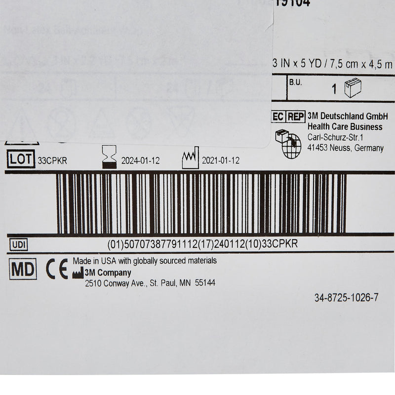 3M™ Coban™ LF Self-adherent Closure Cohesive Bandage, 3 Inch x 5 Yard, Tan, 1 Case of 24 (General Wound Care) - Img 5