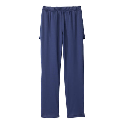 Silverts® Women's Open Back Soft Knit Pant, Navy Blue, Large, 1 Each (Pants and Scrubs) - Img 1