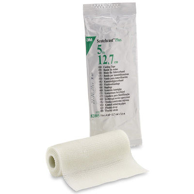 3M™ Scotchcast™ Plus Cast Tape, White, 5 Inch x 4 Yard, 1 Case of 10 (Casting) - Img 1