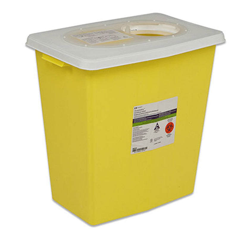 SharpSafety™ Chemotherapy Waste Container, 18 Gallon, 26 x 12¾ x 18¼ Inch, 1 Case of 5 () - Img 1