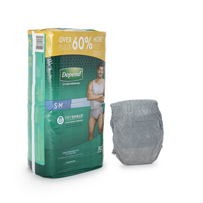 Depend® FIT-FLEX® Underwear Maximum for Men, Small/Medium, 1 Pack of 32 () - Img 1